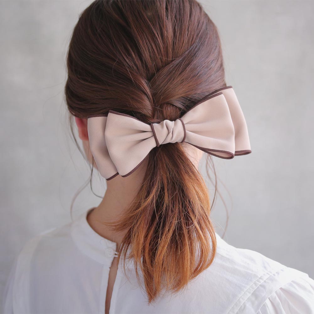 Chunky Bow Hair Barrette