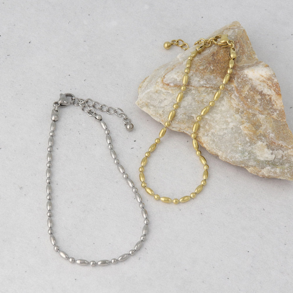 Stainless Steel Bead Chain Bracelet - osewaya