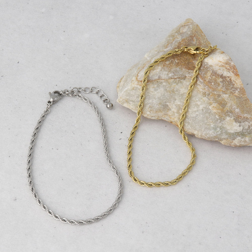 Stainless Steel Rope Chain Bracelet