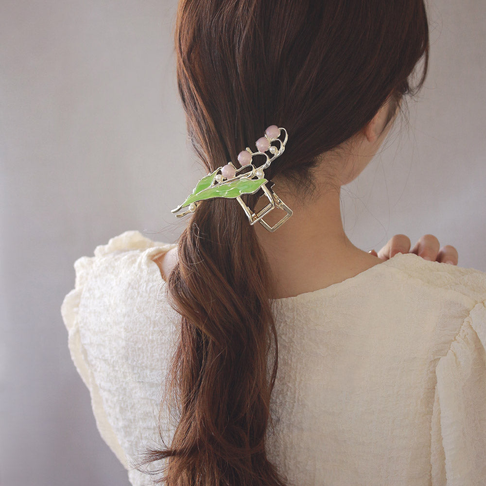 Lily of the Valley Statement Hair Clip