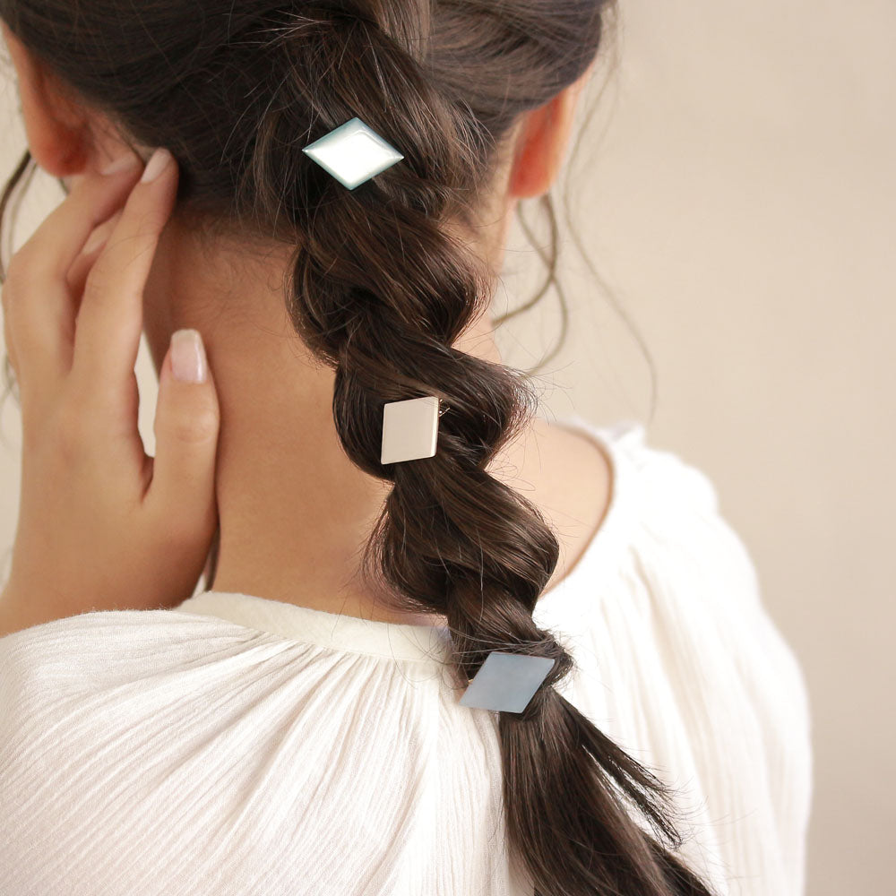 Small Rhombus Hair Clip Set