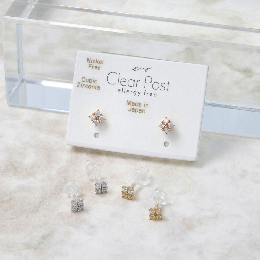 Tiny Jeweled Plastic Post Studs