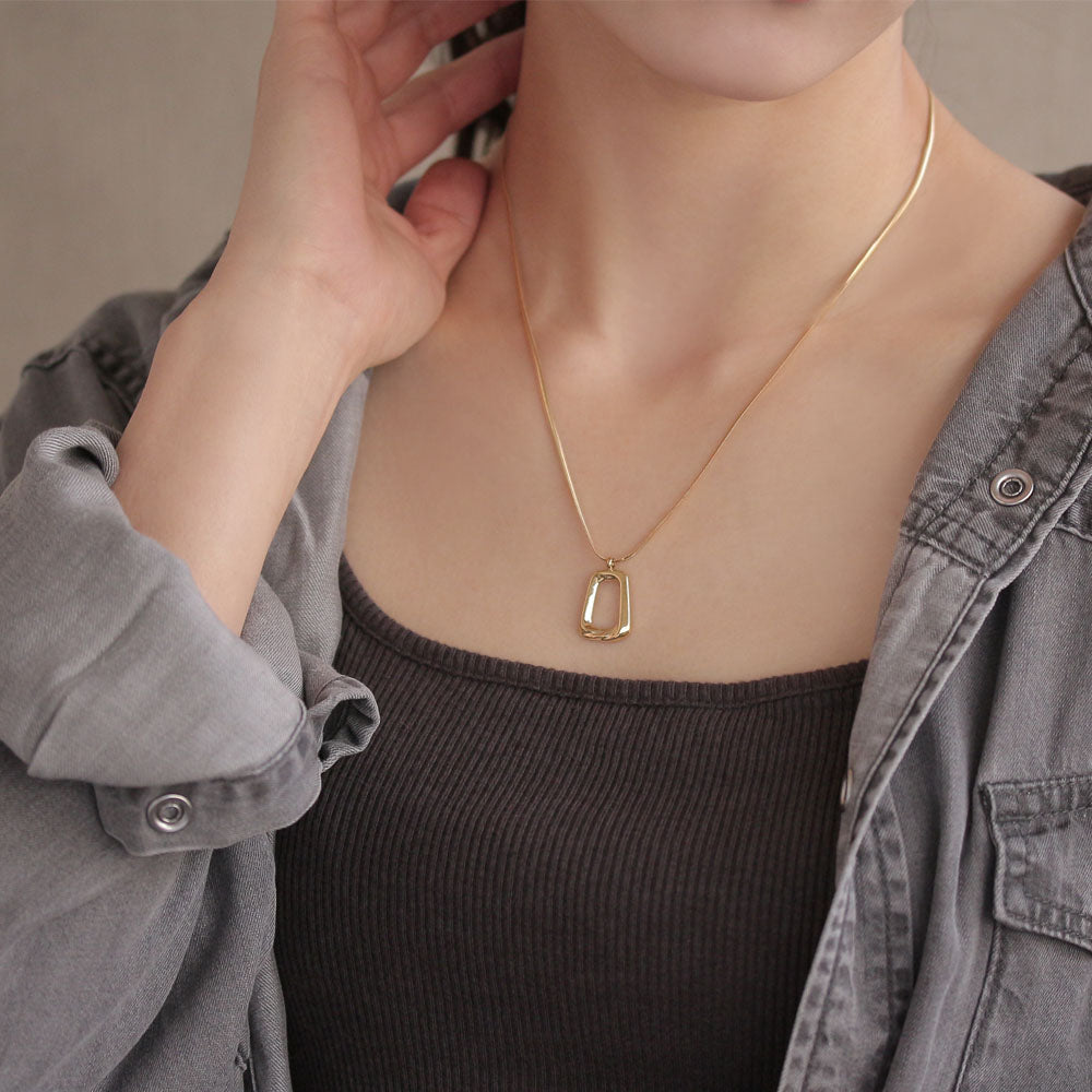 Square Outline Necklace