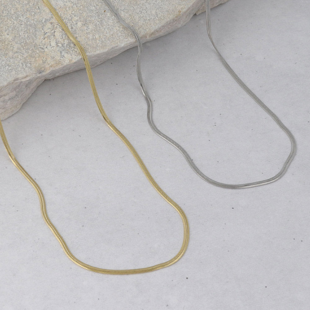 Snake Chain Short Necklace - osewaya