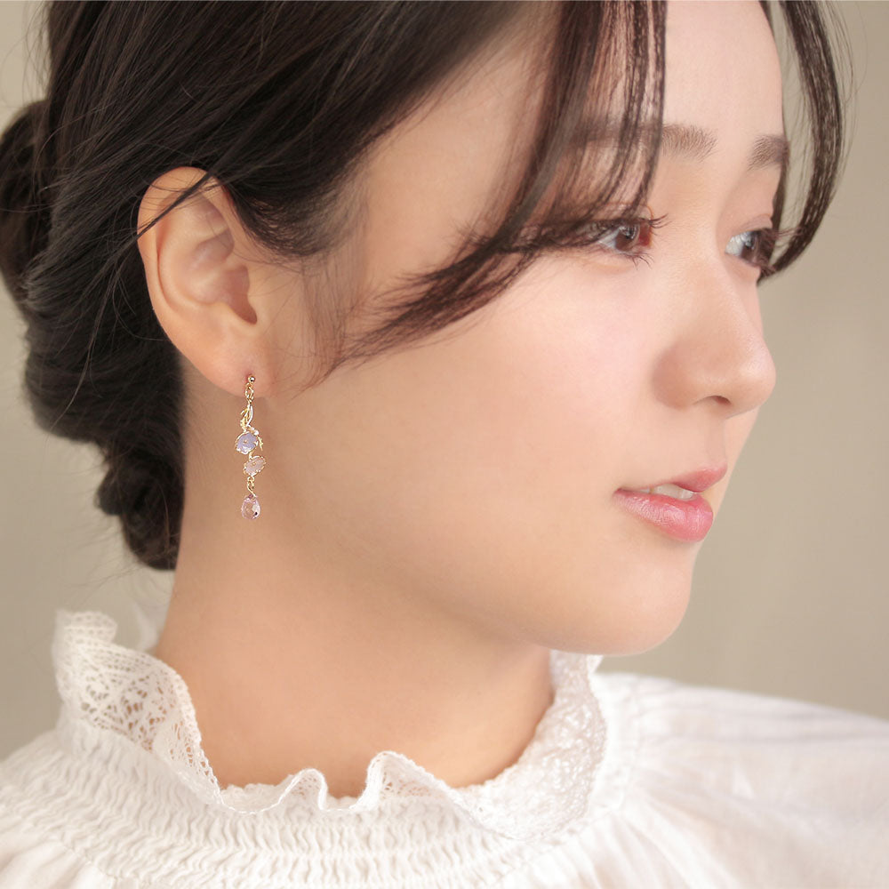 Flower Linear Earrings