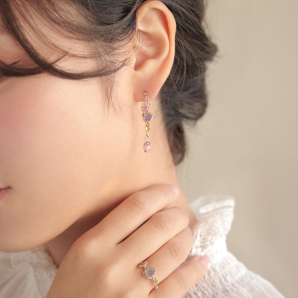 Flower Linear Earrings