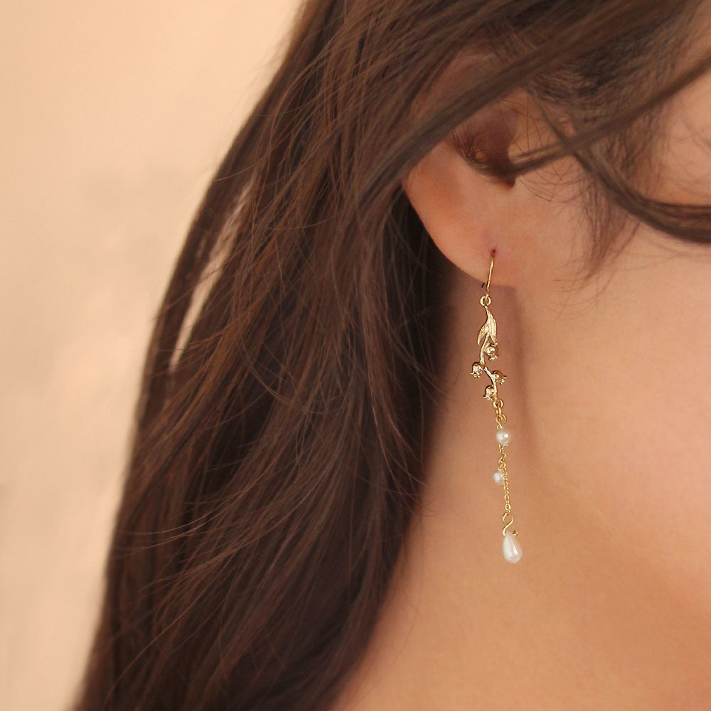 Lily of the Valley Linear Earrings