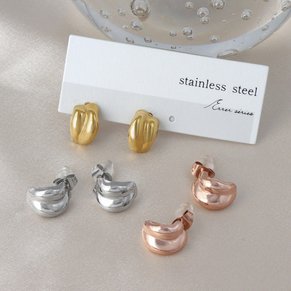 Stainless Steel Nugget Studs - osewaya