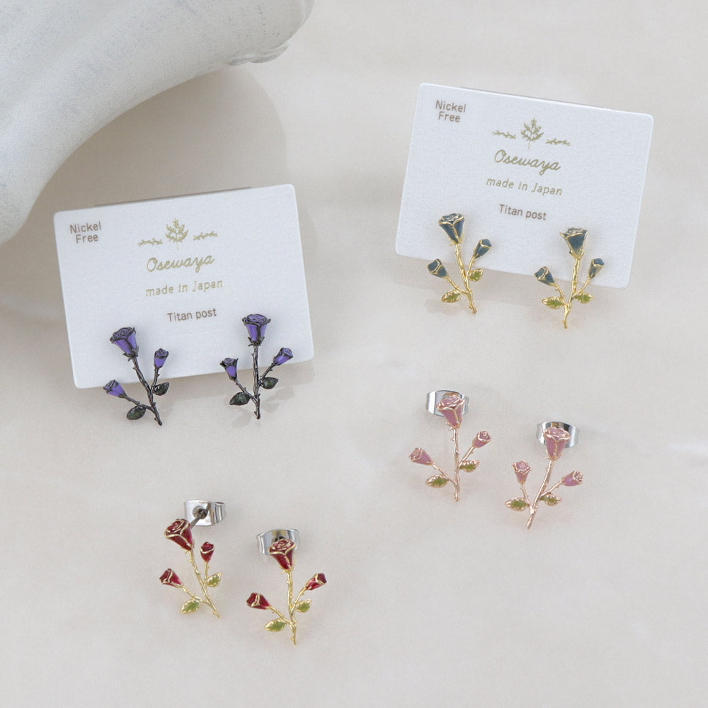 Rose Stud Earrings