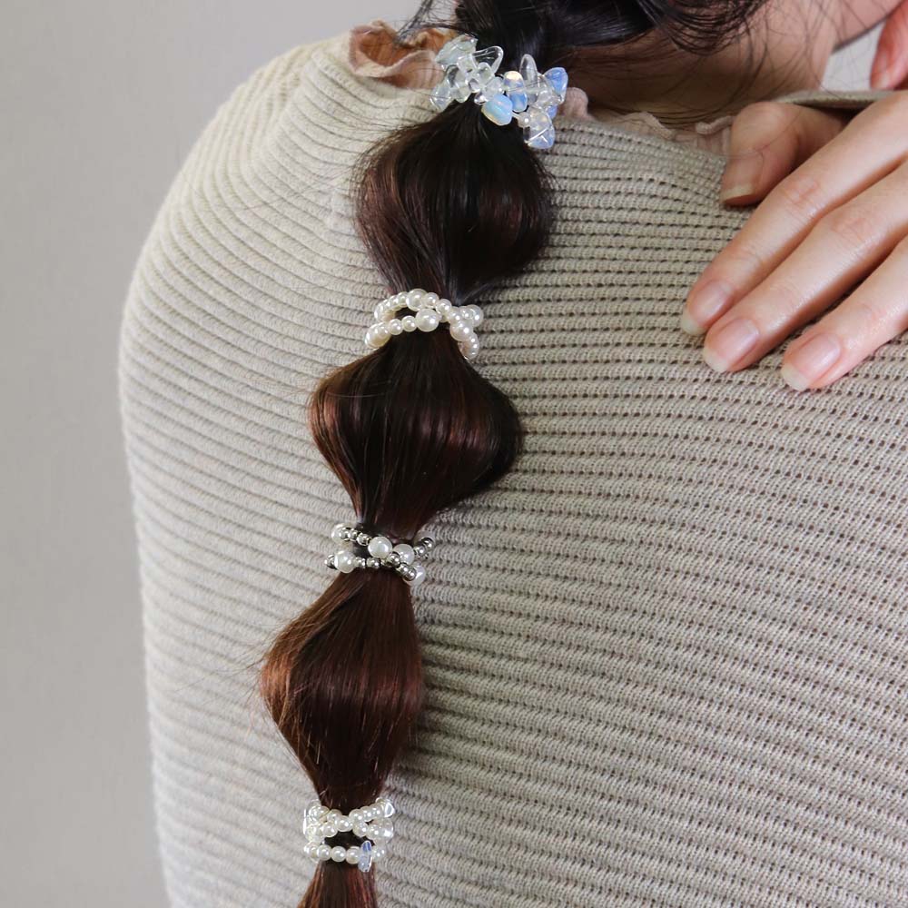Pearly Hair Tie Set