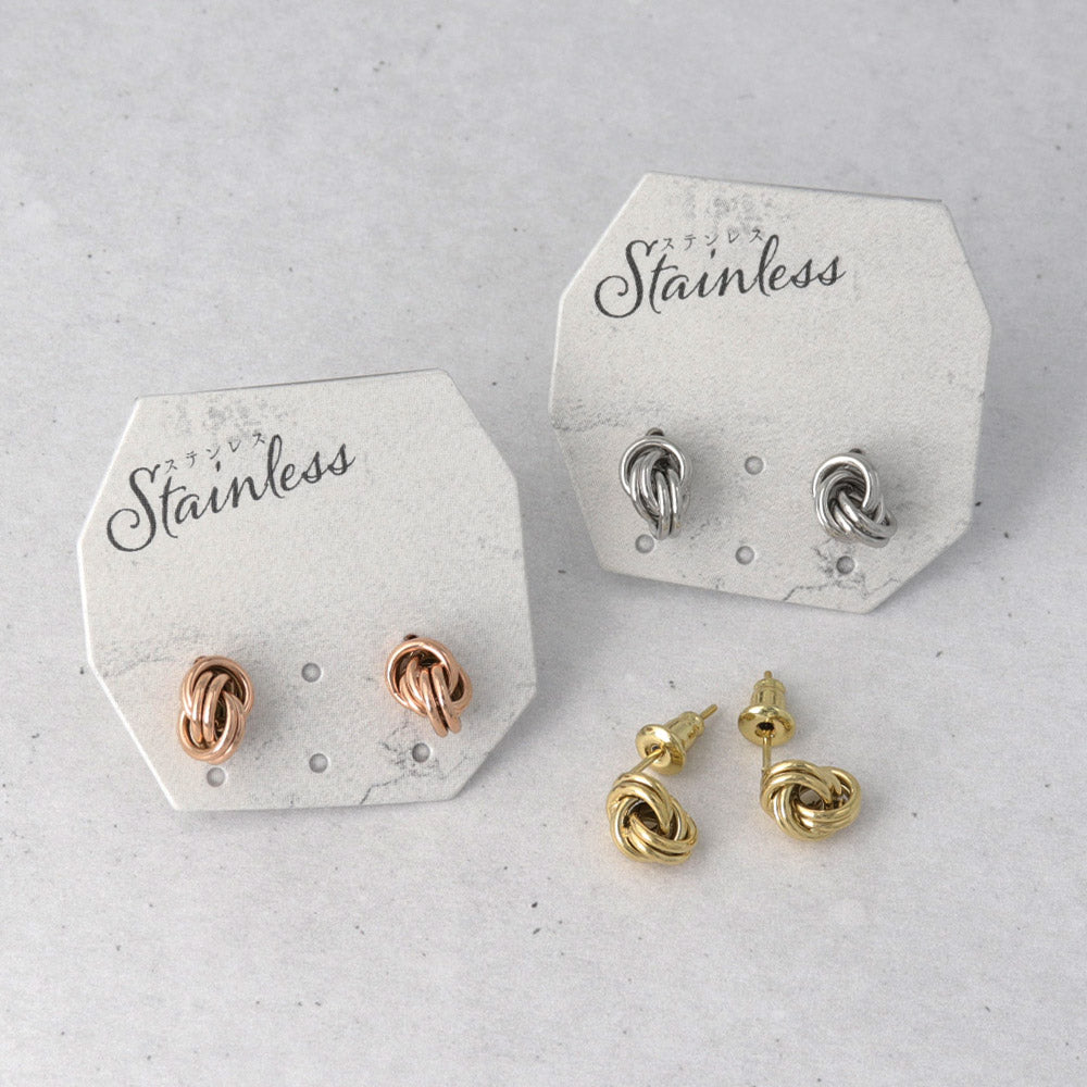 Stainless Steel Knot Studs - osewaya