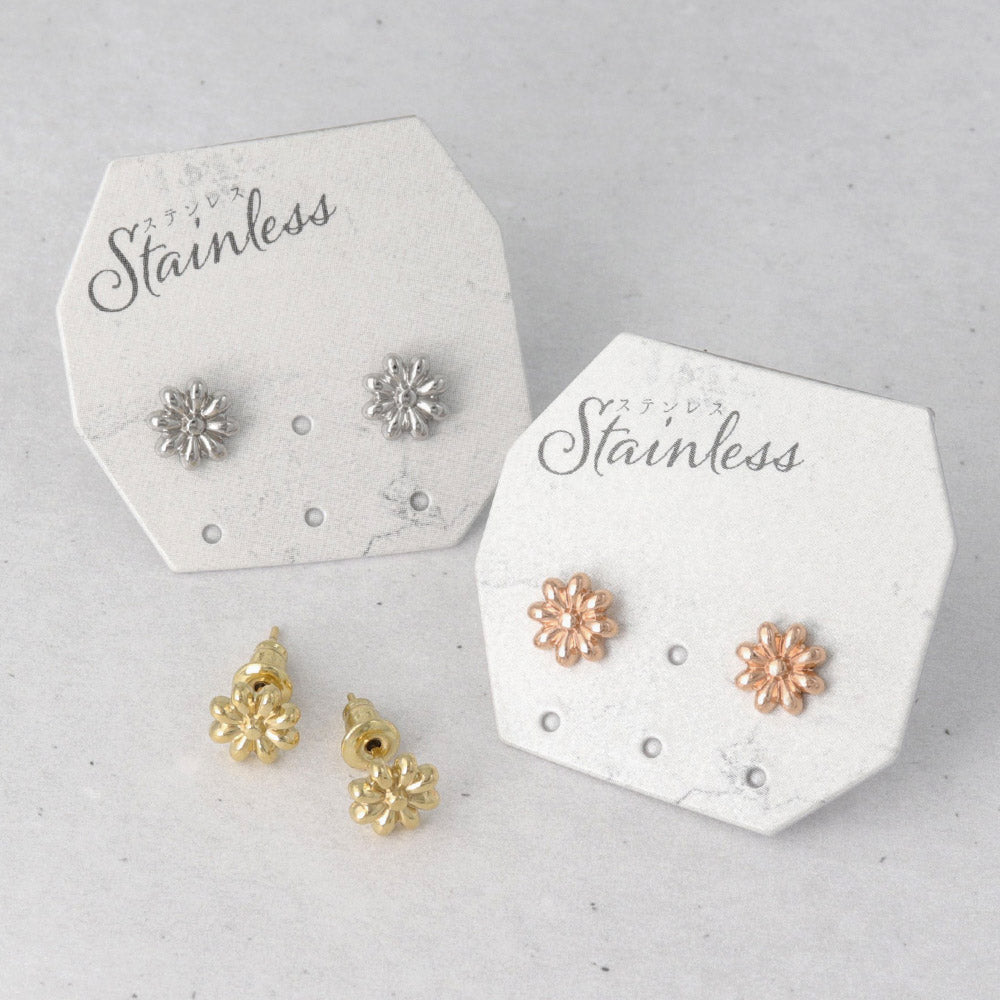 Stainless Steel Small Flower Studs - osewaya