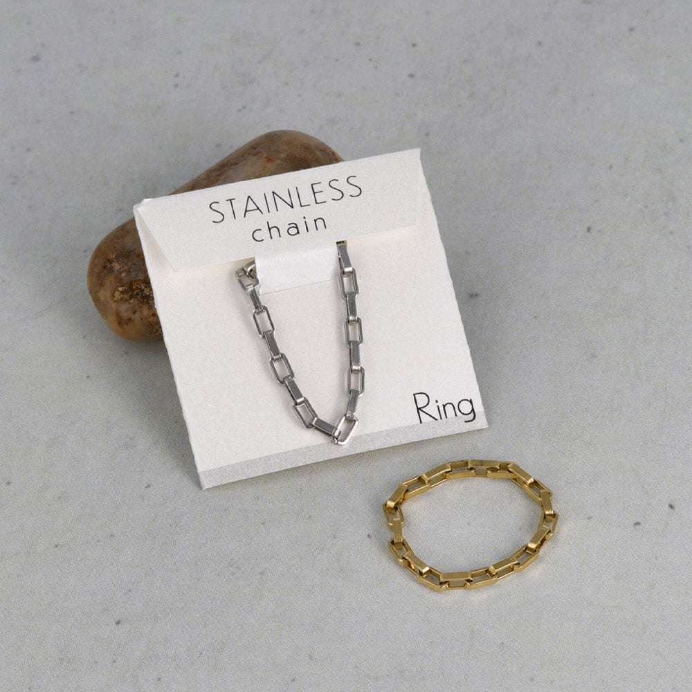 Rectangle Chain Ring - osewaya