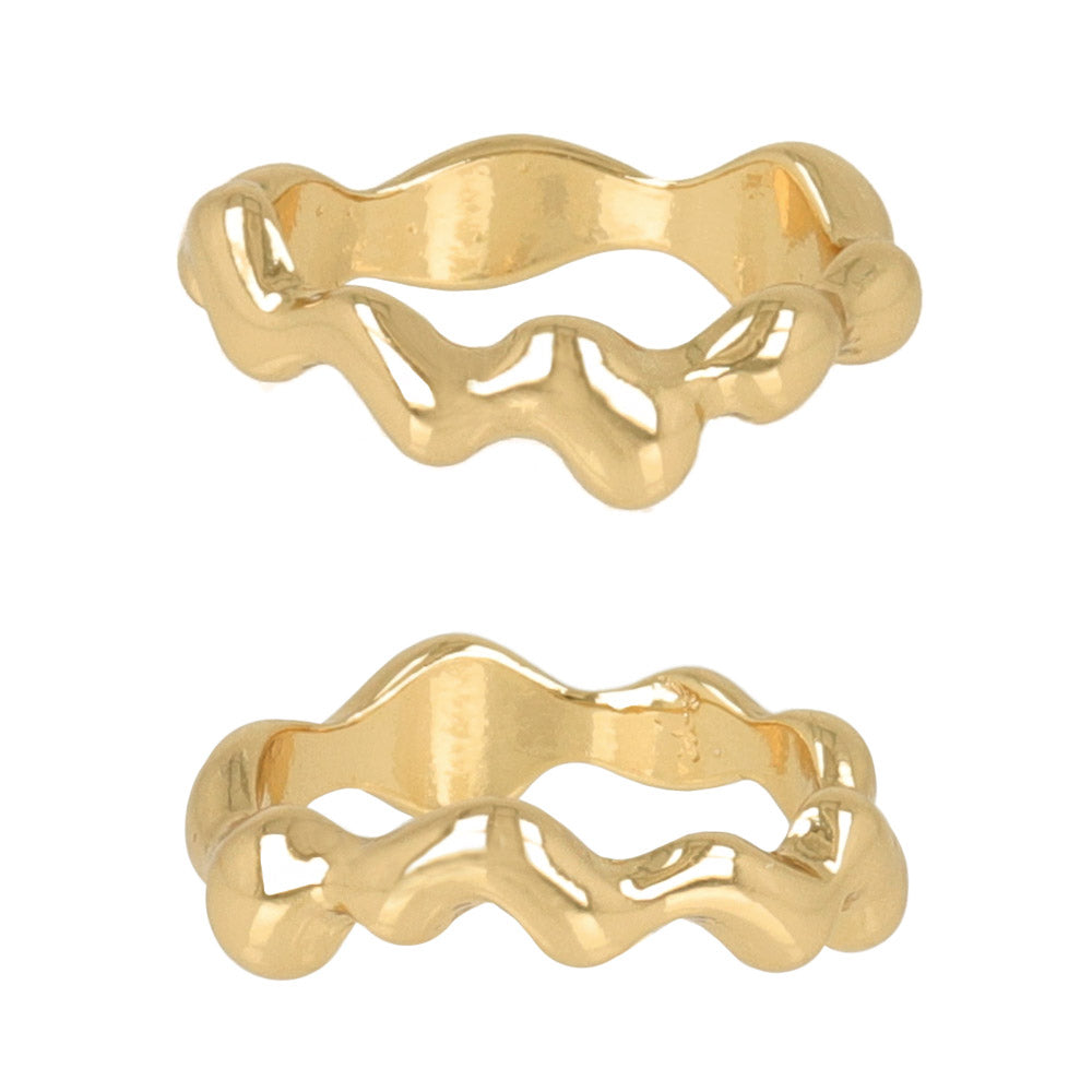 Puffy Wave Band Ring