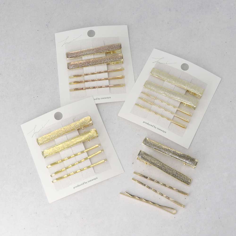 Sparkly Hair Clip and Pin Pack - osewaya