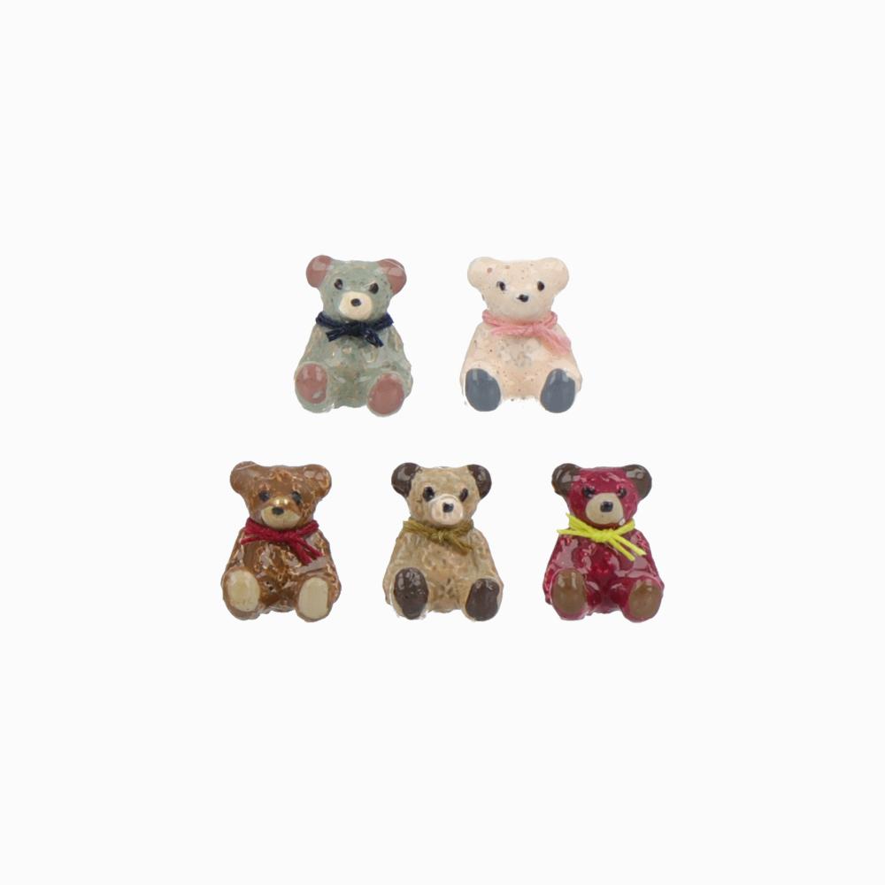 Teddy Bear Friends Earrings - Osewaya