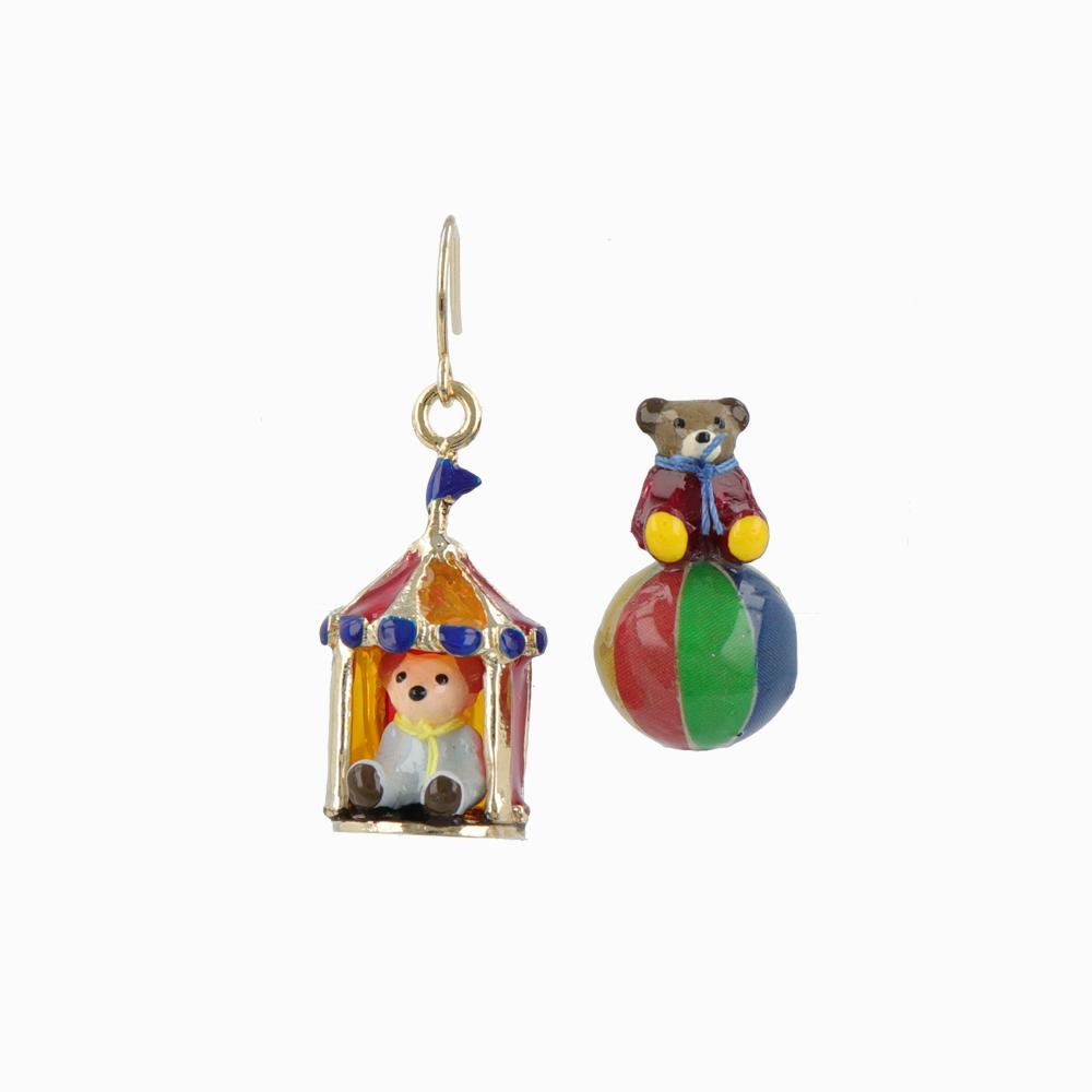 Teddy Bear's Circus Earrings - osewaya