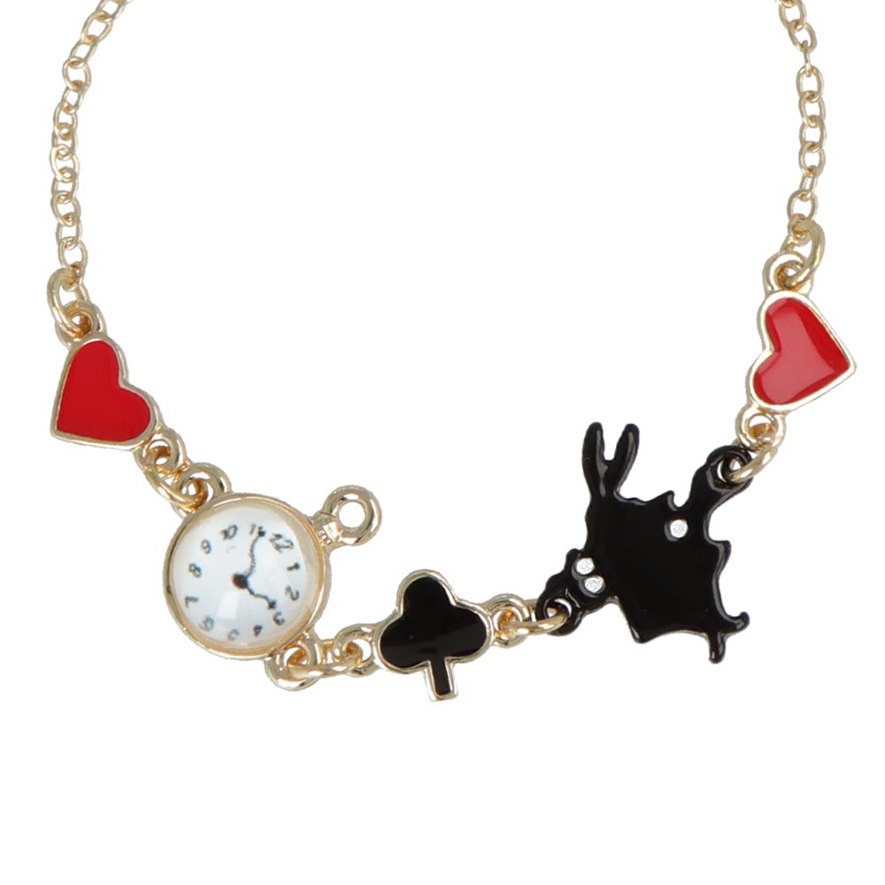 Alice in Wonderland Novelty Charm Bracelet