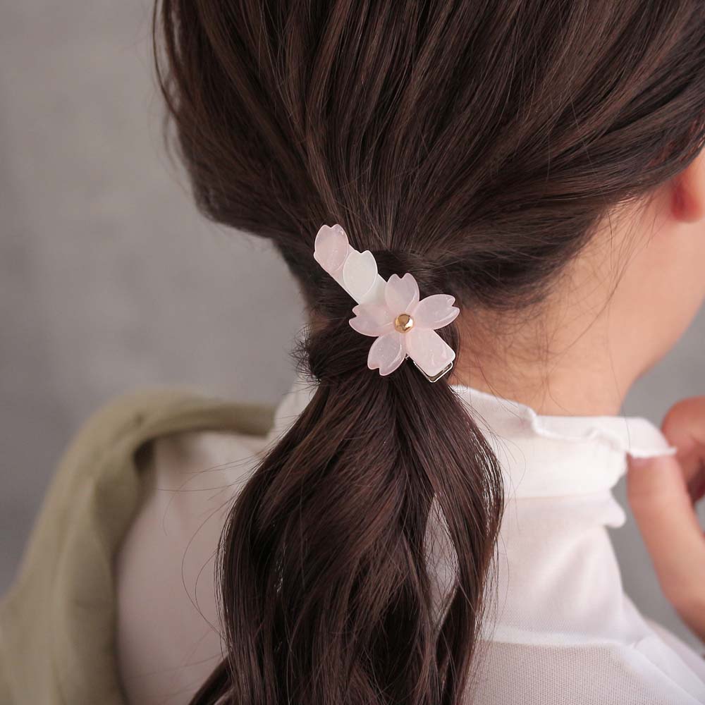 Sakura Rectangle Hair Clip
