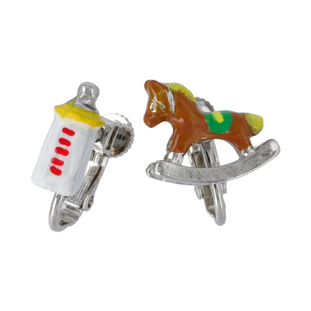 Baby Bottle and Rocking Horse Clip Ons