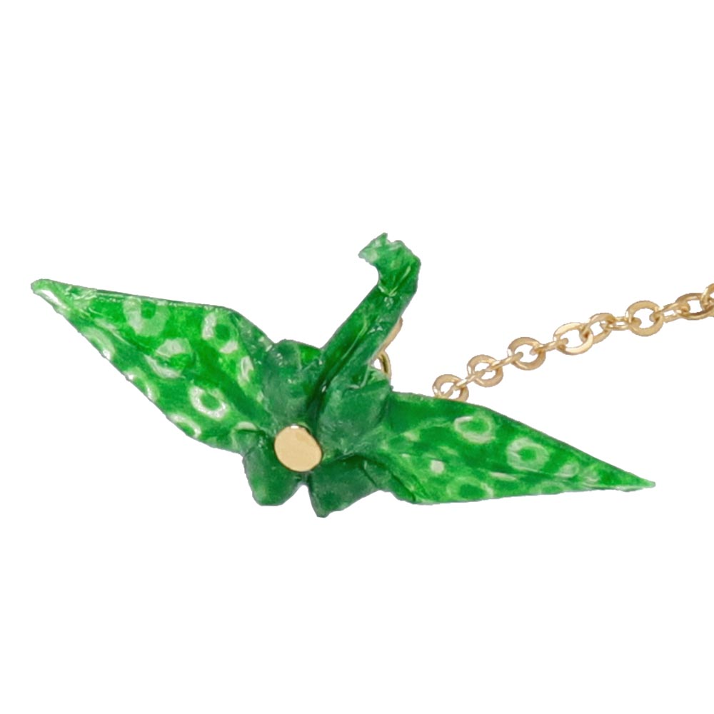 Origami Crane Drop Clip On Earring