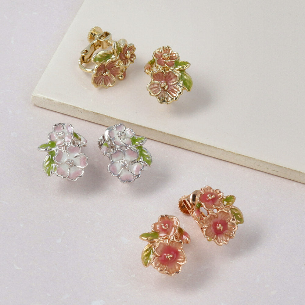 Sakura Clip On Earrings - osewaya
