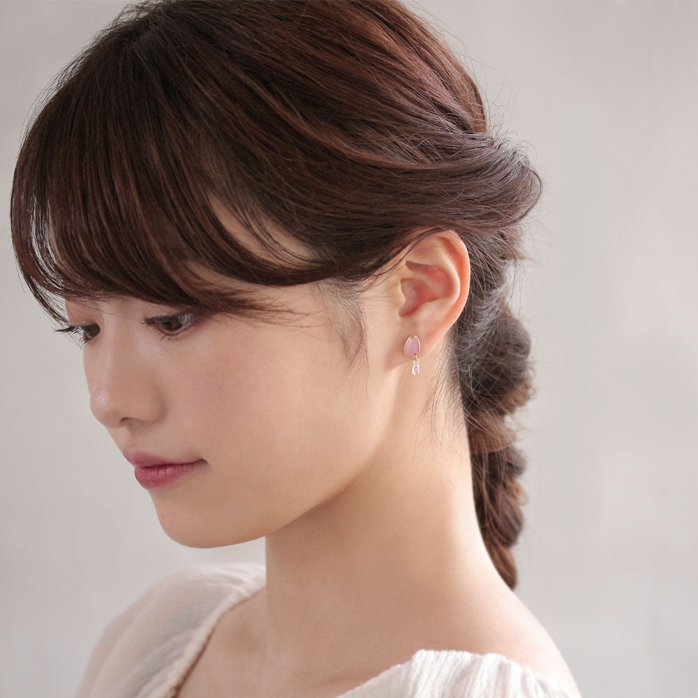 Sakura Plastic Earring Set