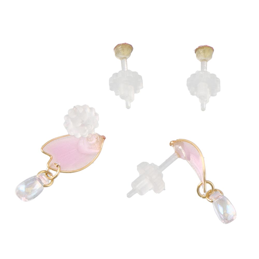 Sakura Plastic Earring Set