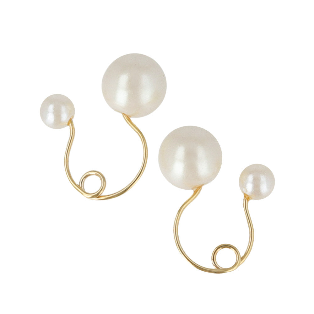 6mm Faux Pearl Invisible Clip On Earrings