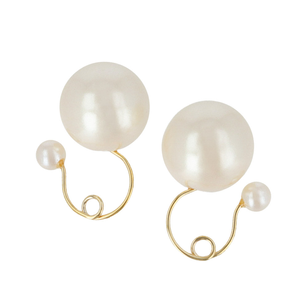 10mm Faux Pearl Invisible Clip On Earrings