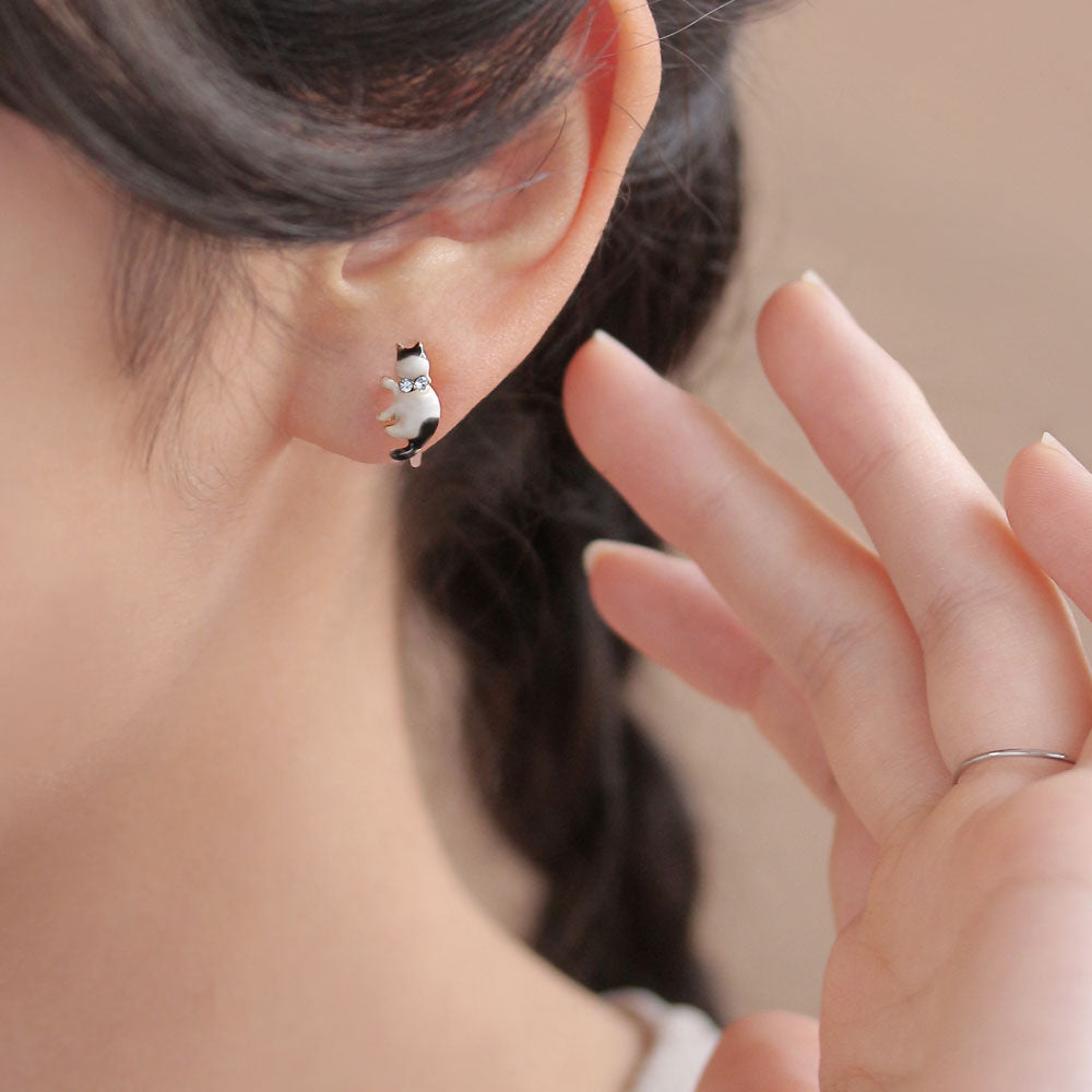 Kitten Invisible Clip On Earrings