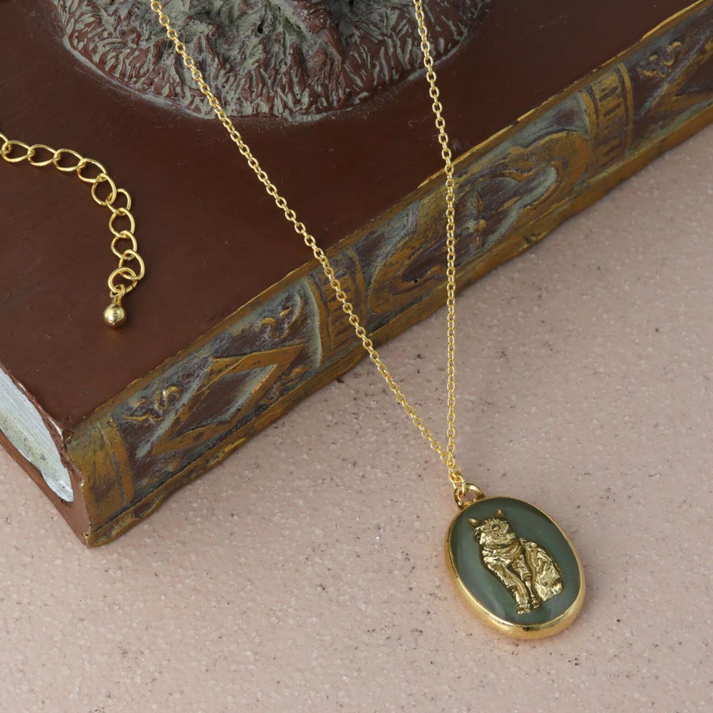 Oval Cat Necklace