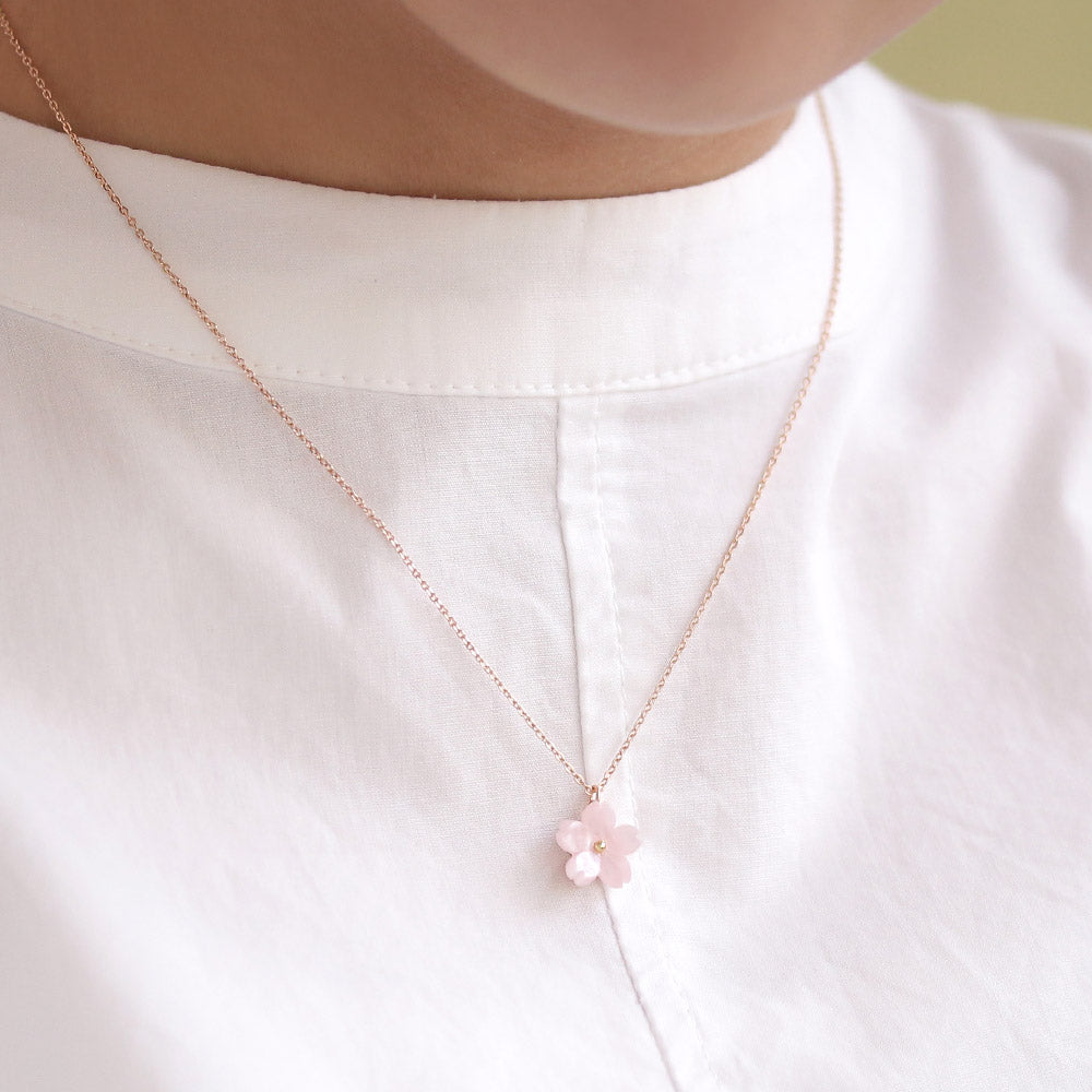 Sakura Pendant Short Necklace