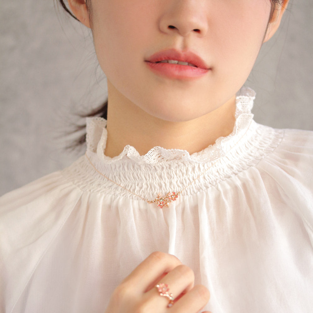 Sakura Branch Short Necklace