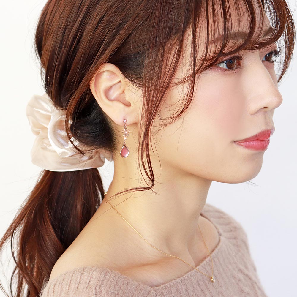 Sakura Petal Drop Earrings