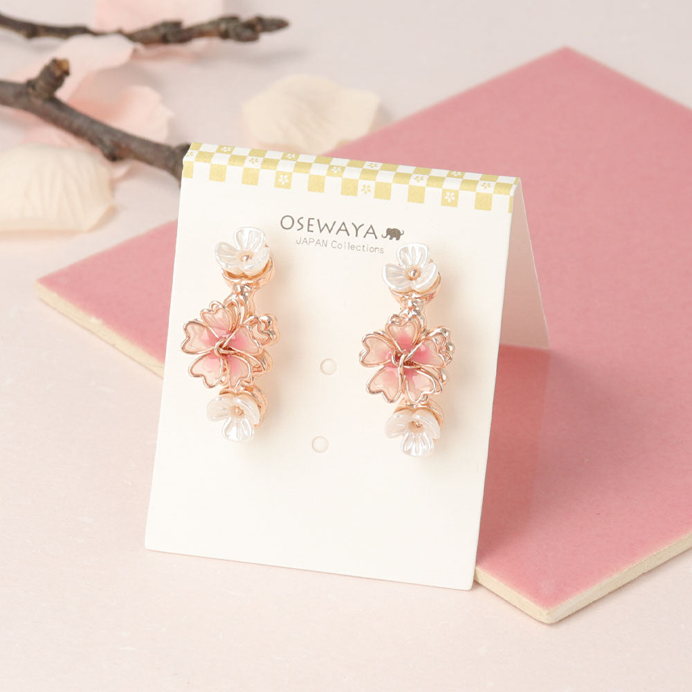Sakura Linear Earrings - osewaya