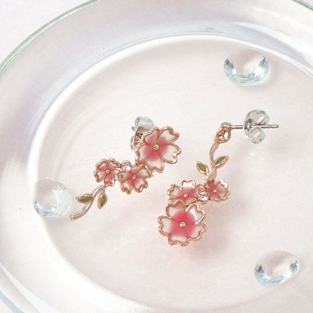 Sakura Mismatched Earrings - osewaya