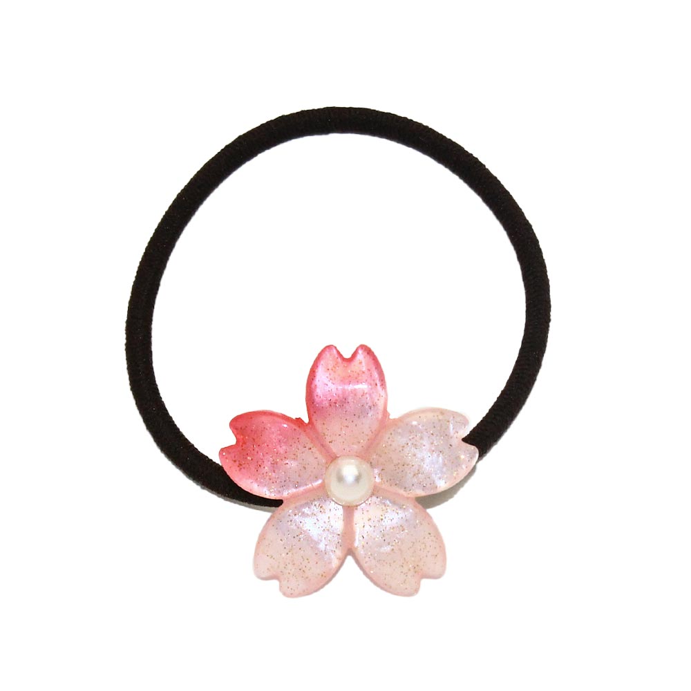 Cherry Blossom Ponytail Holder