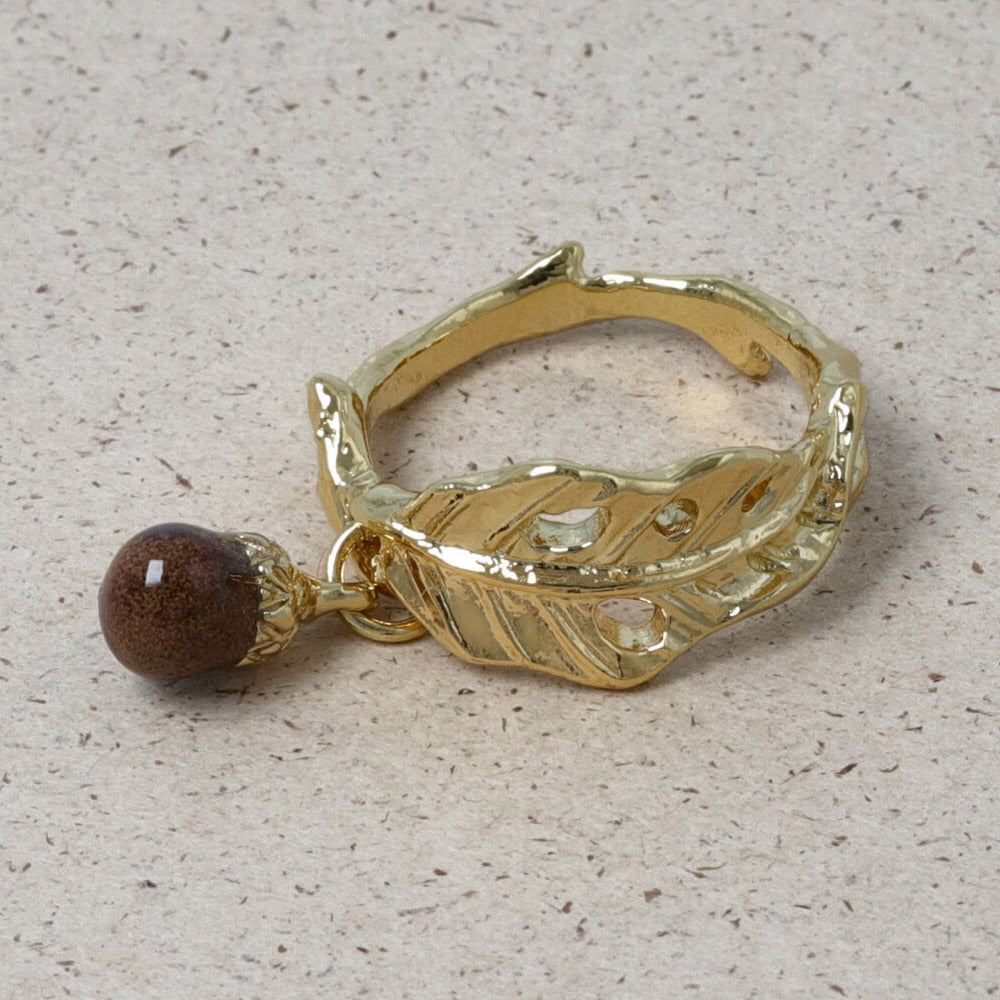 Leaf and Nut Ring
