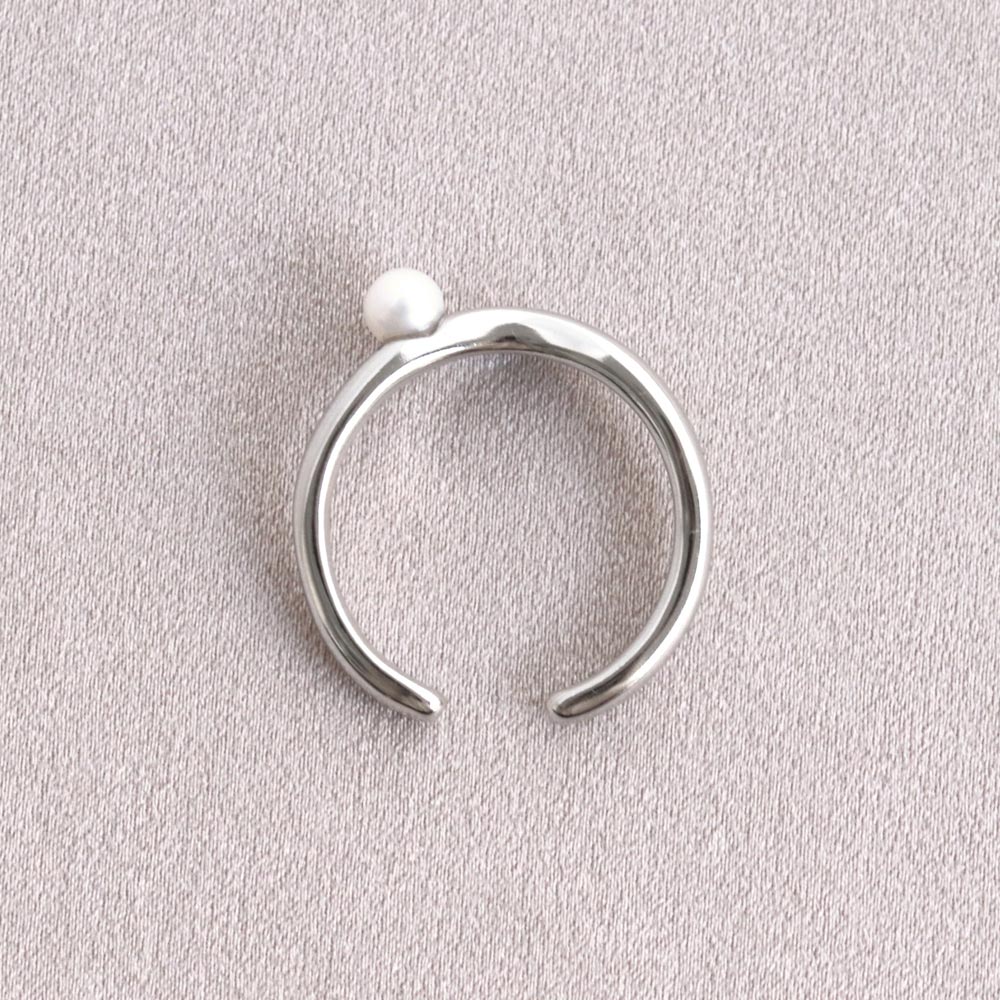 Freshwater Pearl Curved Open Ring