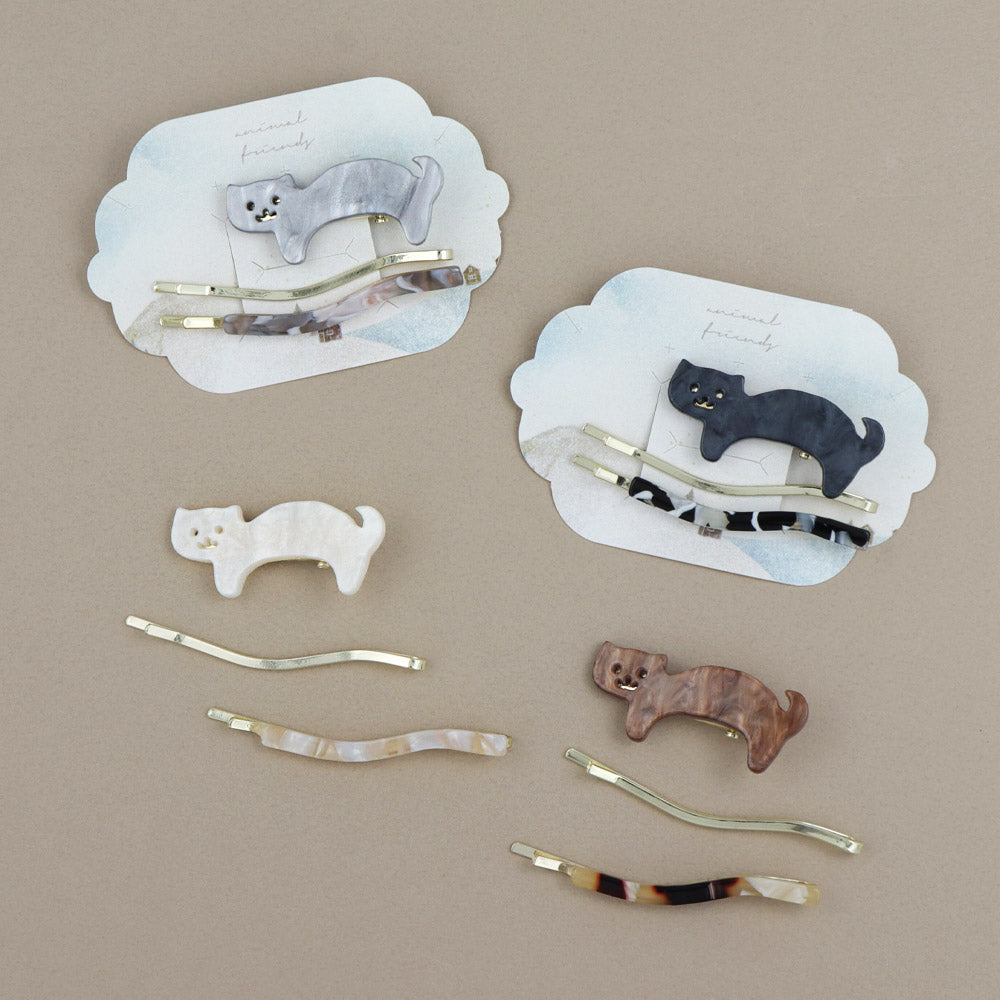 Cat Pinch Clip and Hairpin Set