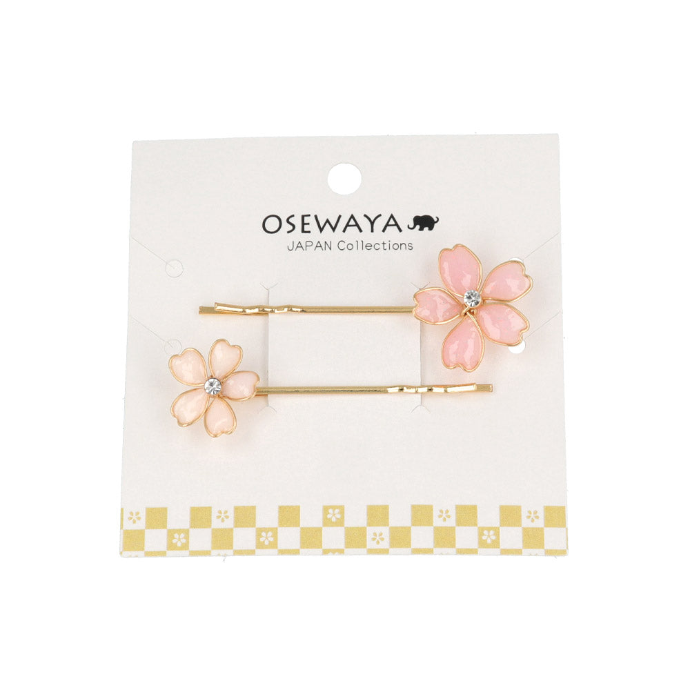 Sakura Hair Prong Floral Flower Rose Gold Flowers Leaves buy Boho Cherry Blossom Floral Hair Accessory Nature Inspired Hair Fork Bridal Hair Pin