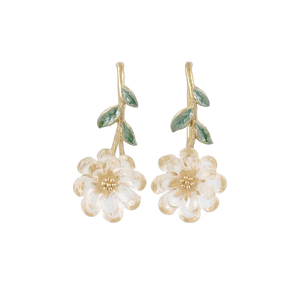 Ranunculus Flower Earrings