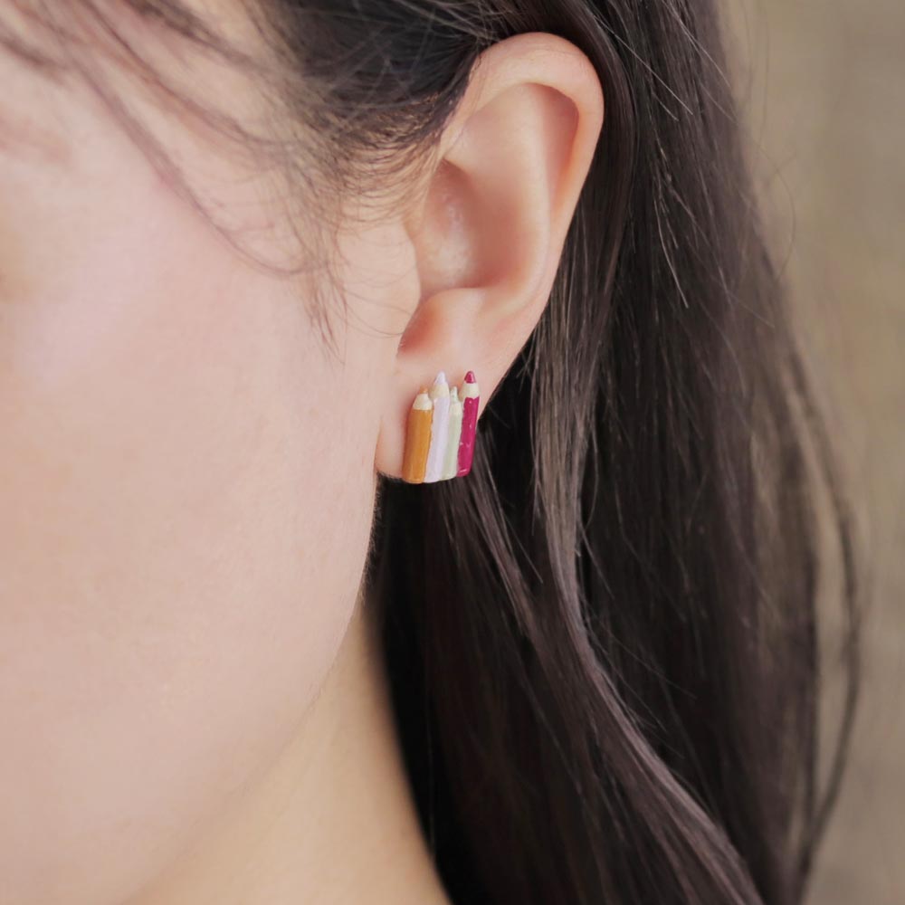 Colored Pencil Earrings