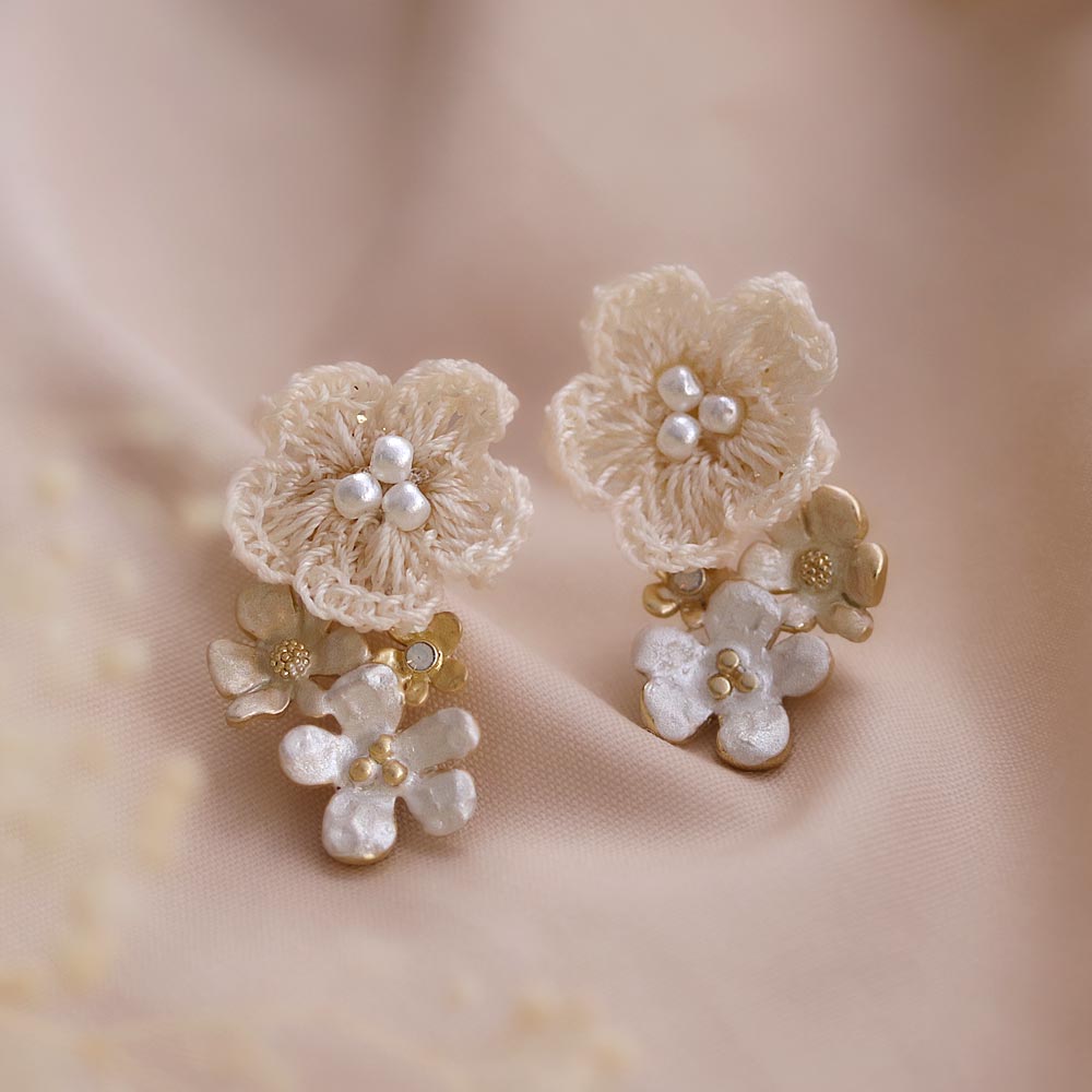 Flower Party Drop Earrings - osewaya