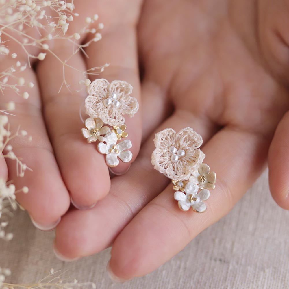 Flower Party Drop Earrings