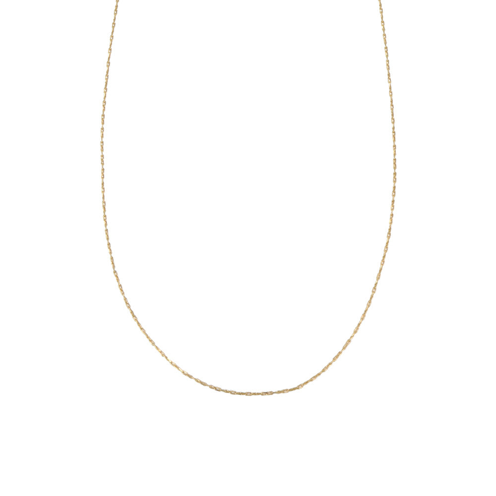 22K Gold Plated Cable Chain Necklace