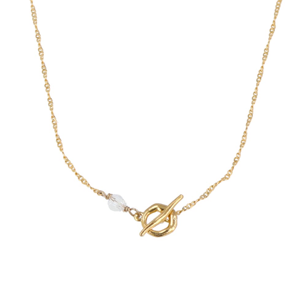 22K Gold Plated Twist Chain Necklace