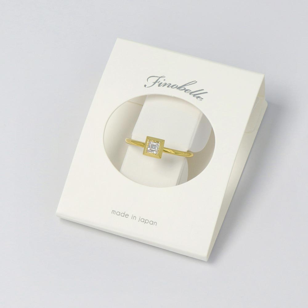 Gold Plated Square Ring