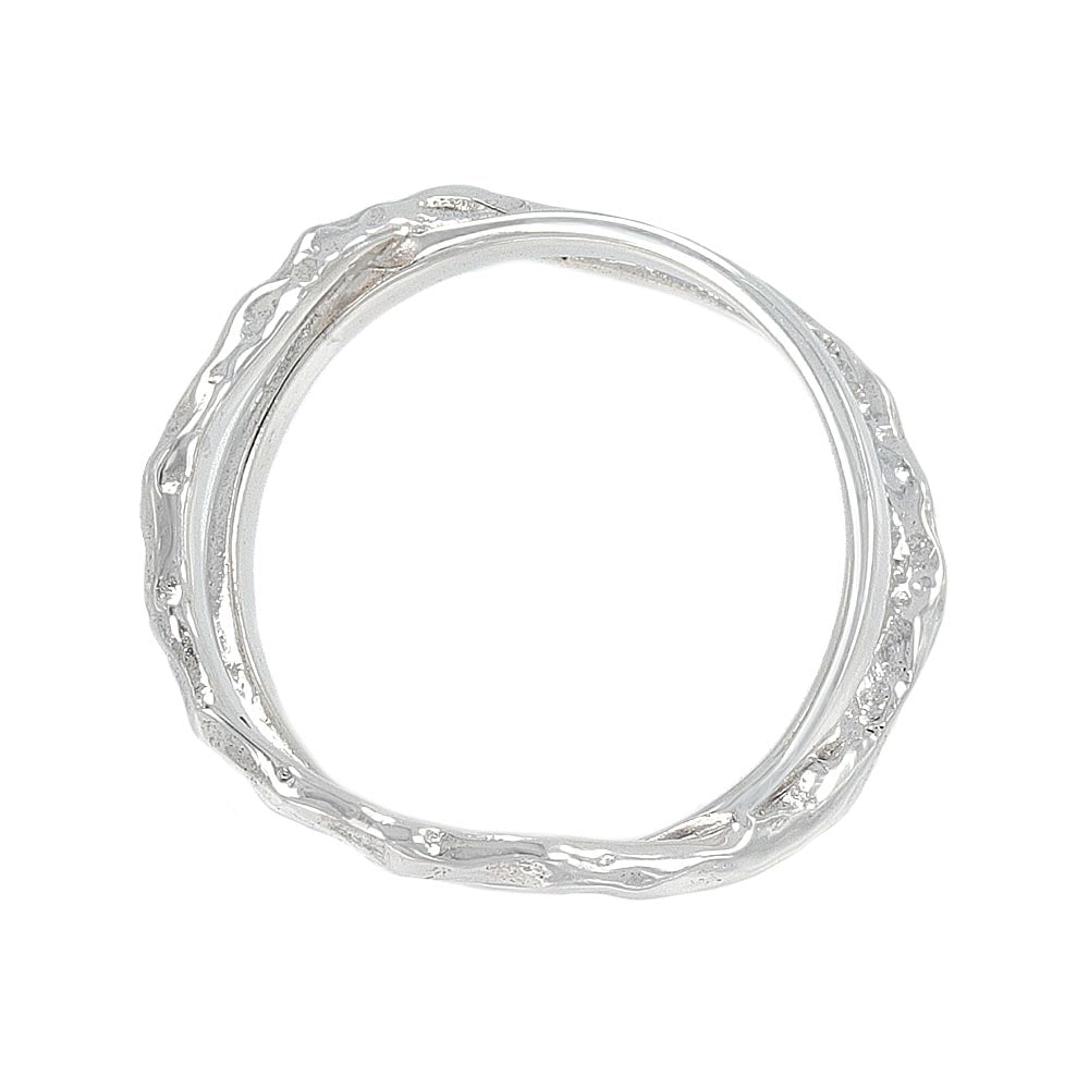 Cross Textured Ring